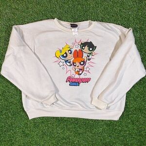 Cartoon Network Powerpuff Girls Cream Sweater